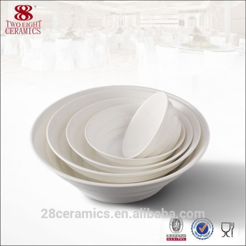 Wholesale hôtel porcelaine porcelaine, 6 &quot;blanc chaozhou céramique pliable bol